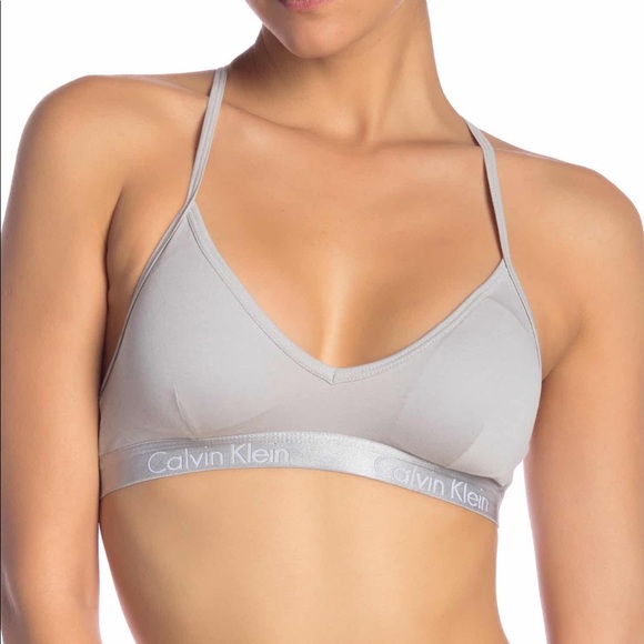 calvin klein v neck bralette